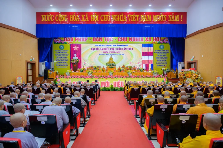 Khánh Hòa: Đại hội đại biểu Phật giáo tỉnh lần thứ I, nhiệm kỳ 2026-2031 làm việc phiên đầu tiên